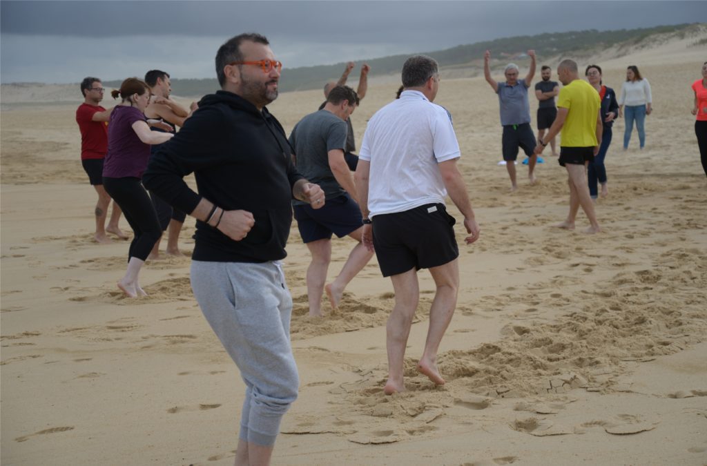 Réveil seminaire plage